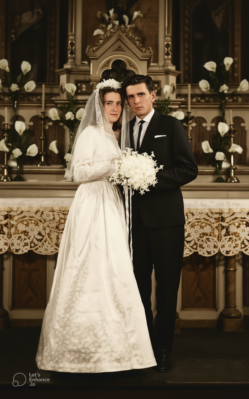 Foto após restauração e colorização